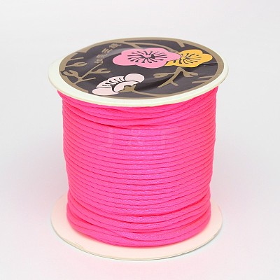 Nylon Satin Rattail Cords LW-K001-1mm-M-1