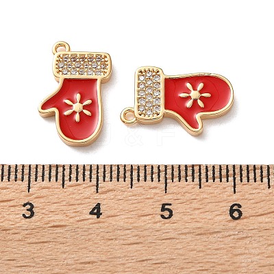 Brass Micro Pave Cubic Zirconia Pendants KK-D420-01G-01-1