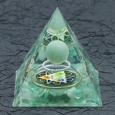Resin Orgonite Pyramid X1-PW-WG36540-02-1