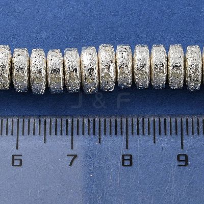 Electroplated Natural Lava Rock Beads Strands G-I360-A03-04-1