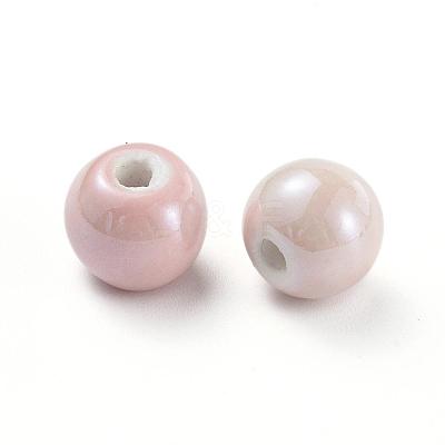Glazed Porcelain Beads PORC-D001-14mm-08-1