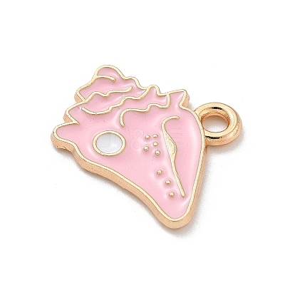 Alloy Enamel Pendants ENAM-A008-38KCG-01-1