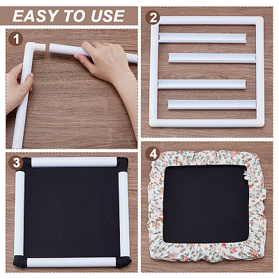 Plastic Cross Stitch Embroidery Hoops DIY-NB0014-42-1