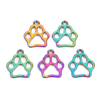 Rainbow Color Alloy Pendants PALLOY-S180-265-NR-1