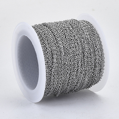 Tarnish Resistant 304 Stainless Steel Chains CHS-S001-12B-P-1