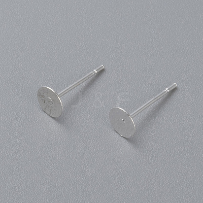 304 Stainless Steel Stud Earring Findings STAS-H436-24S-5mm-1