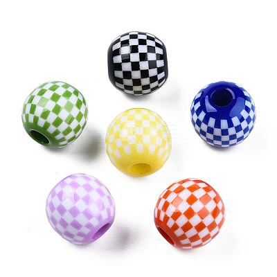 Opaque Resin European Beads RESI-N022-11-1