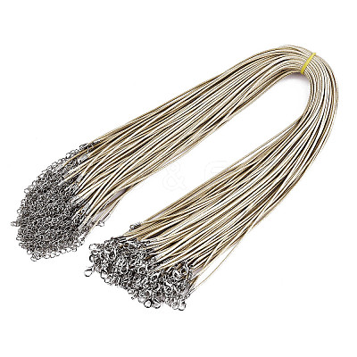 Waxed Cotton Cord Necklace Making X-MAK-S034-024-1