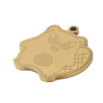 201 Stainless Steel Pendants STAS-C095-25G-1