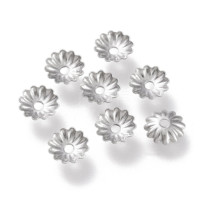 Non-Tarnish 304 Stainless Steel Bead Caps STAS-K194-06P-01-1