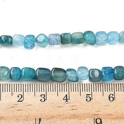 Natural Dragon Veins Agate(Dyed & Heated) Beads Strands X-G-G177-E15-03-1