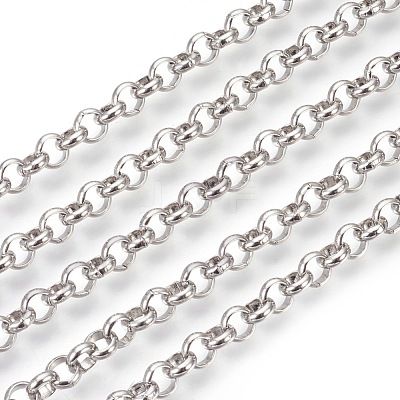 Tarnish Resistant 304 Stainless Steel Rolo Chains CHS-L017-18F-1