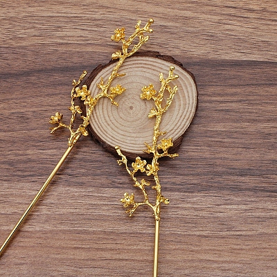 Alloy Hair Stick Findings X-OHAR-PW0001-341G-1