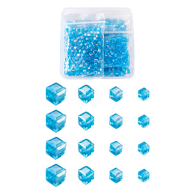 Electroplate Glass Beads Strands EGLA-TA0001-03E-1
