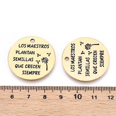201 Stainless Steel Pendants LS-STAS-T064-37G-34-1