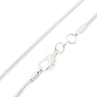 Brass Round Snake Chain Necklaces NJEW-BB10864-16-1