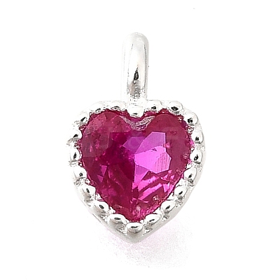 925 Sterling Silver Cubic Zirconia Charms STER-Q005-01A-B-1