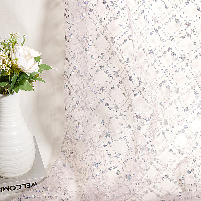 Polyester Sequin Fabrics DIY-WH20048-027C-1