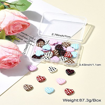 35Pcs 7 Colors Spray Painted Alloy Beads ENAM-CJ0006-11-1
