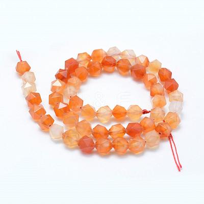 Natural Carnelian Beads Strands G-F523-31-8mm-1