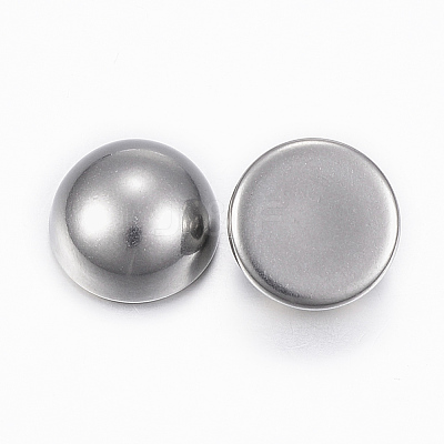 Tarnish Resistant 304 Stainless Steel Cabochons STAS-H398-12mm-37P-1