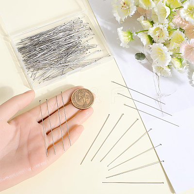200Pcs Brass Flat Head Pins KK-SC0005-26A-1
