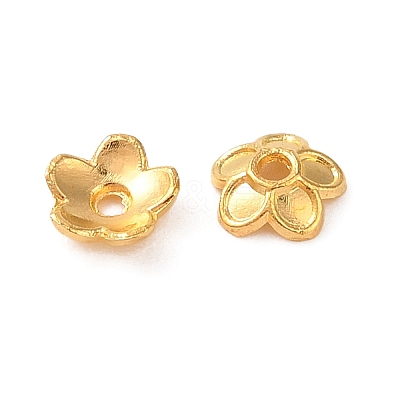 Tibetan Style Alloy Bead Caps FIND-C060-024G-1