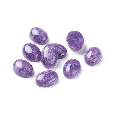 Natural Charoite Cabochons G-E557-05E-1