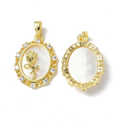 Shell Pendants X-KK-P223-06G-01-1