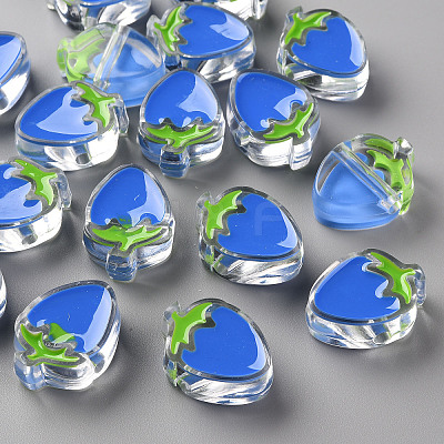 Transparent Enamel Acrylic Beads X1-TACR-S155-003K-1