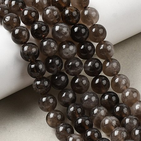 Natural Smoky Quartz Beads Strands G-B167-A09-8mm-1
