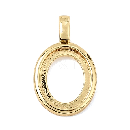 Brass Pendant Cabochon Settings KK-CBA968C-03G-03-1