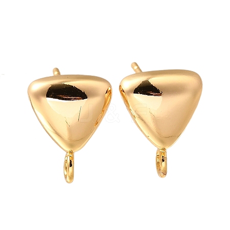 Brass Stud Earrings KK-Z092-08G-1