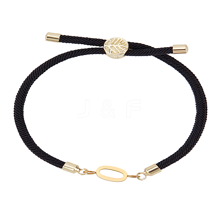 1Pc Adjustable Nylon Cord Slider Bracelets for Women BJEW-LP0001-32O-01-1