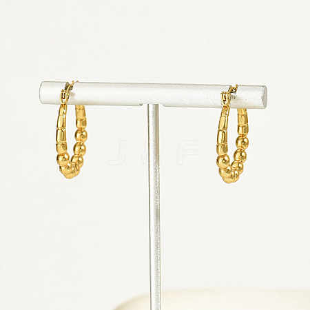 304 Stainless Steel Hoop Earrings JM7846-1