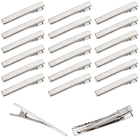 Iron Flat Alligator Hair Clip Findings IFIN-SC0001-66B-1