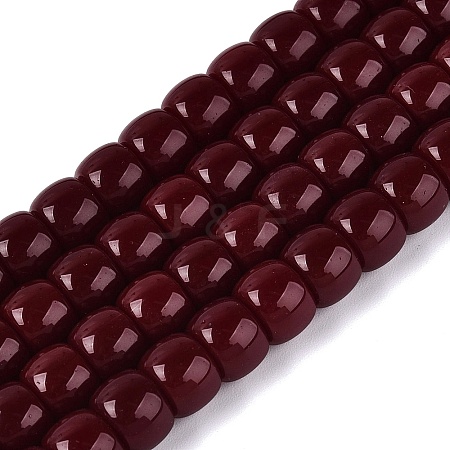 Opaque Glass Beads Strands GLAA-NH0002-B13-1
