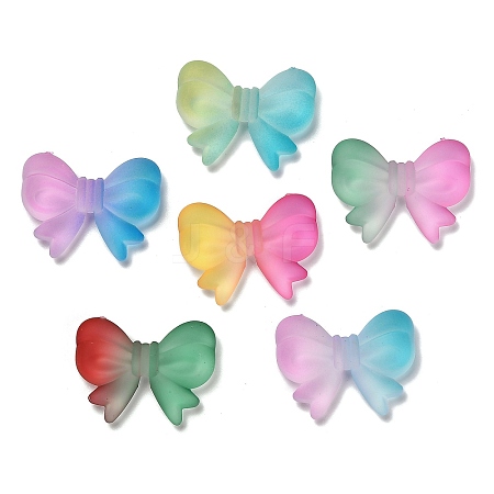 Frosted Transparent Acrylic Beads OACR-D315-04-1