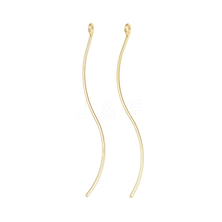 Brass Earring Findings KK-A274-17E-G-1
