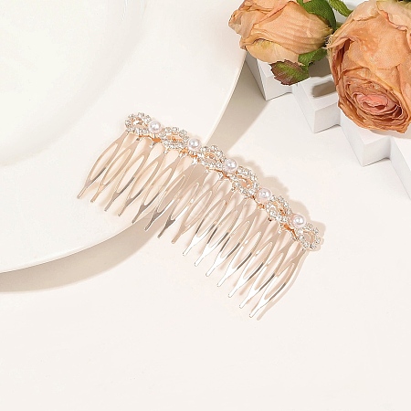 Alloy Hair Combs PW-WG713EE-07-1