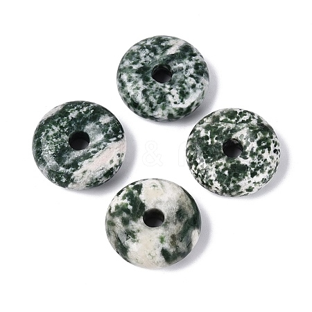 Natural Green Spot Jasper Pendants G-Q601-30B-05-1