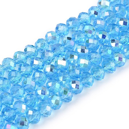 Electroplate Glass Beads Strands EGLA-A044-T3mm-L08-1