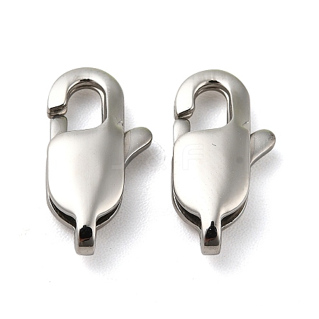 Tarnish Resistant 316 Surgical Stainless Steel Lobster Claw Clasps STAS-Z013-01C-1