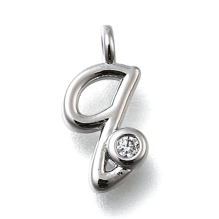 Brass Micro Pave Cubic Zirconia Pendants KK-B132-12P-Q-1