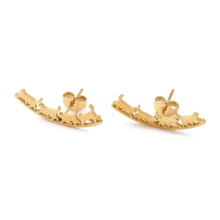 304 Stainless Steel Stud Earrings LS-EJEW-H095-03G-1