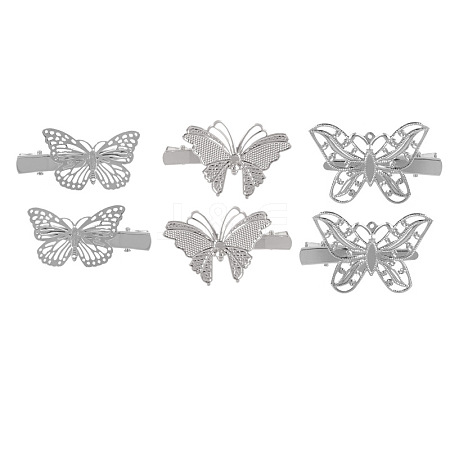 Alloy Alligator Hair Clips PW-WG08715-01-1