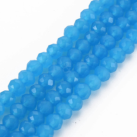 Glass Beads Strands EGLA-A044-J1mm-D09-1