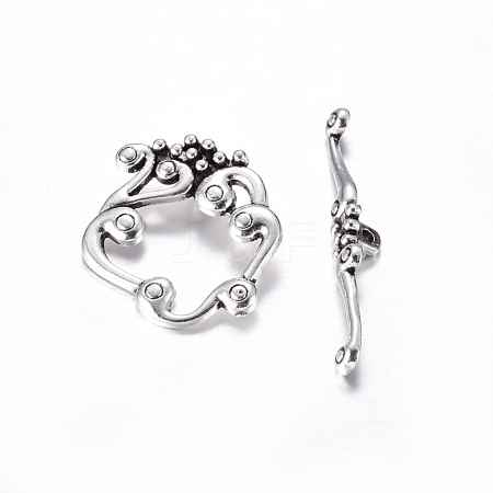 Alloy Toggle Clasps PALLOY-2152-AS-RS-1