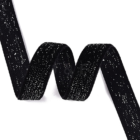 Glitter Sparkle Single Face Velvet Ribbon SRIB-Q023-01A-15-1