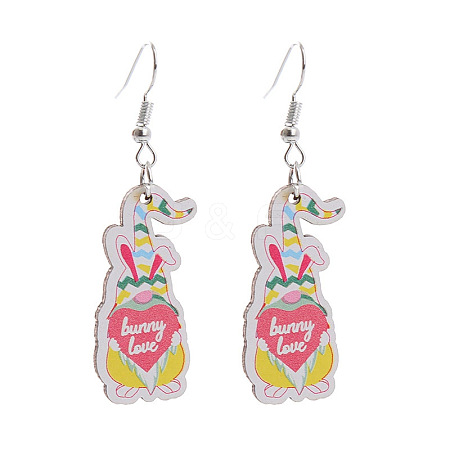 Easter Acrylic Dangle Earrings FS-WG15F89-11-1
